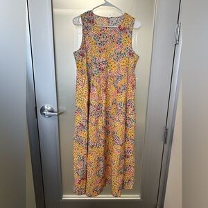 J.Crew Factory - Reimagined floral cotton sleeveless tiered sundress sz 6